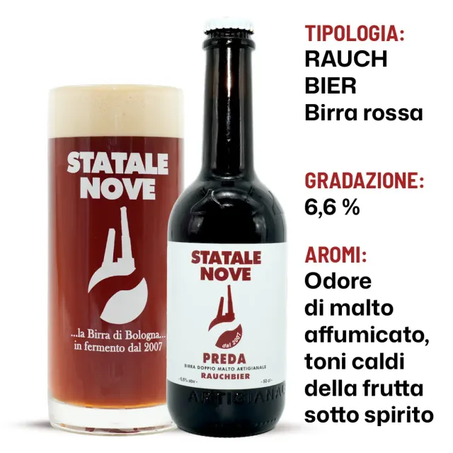 StataleNove Preda birra rossa rauchbier affumicata