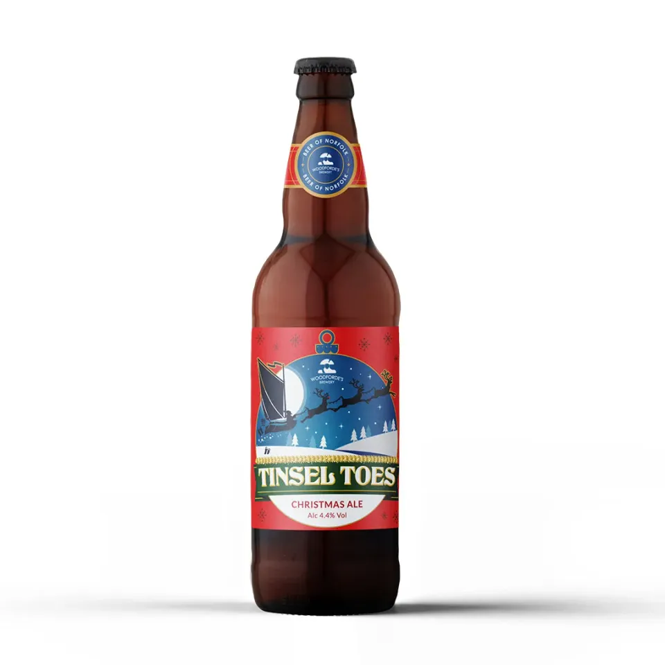 Woodforde's Tinsel Toes birra bottiglia 4,4% speziata