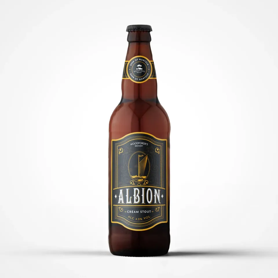 Woodforde's Albion Cream Stout bottiglia 4,2% cremosa