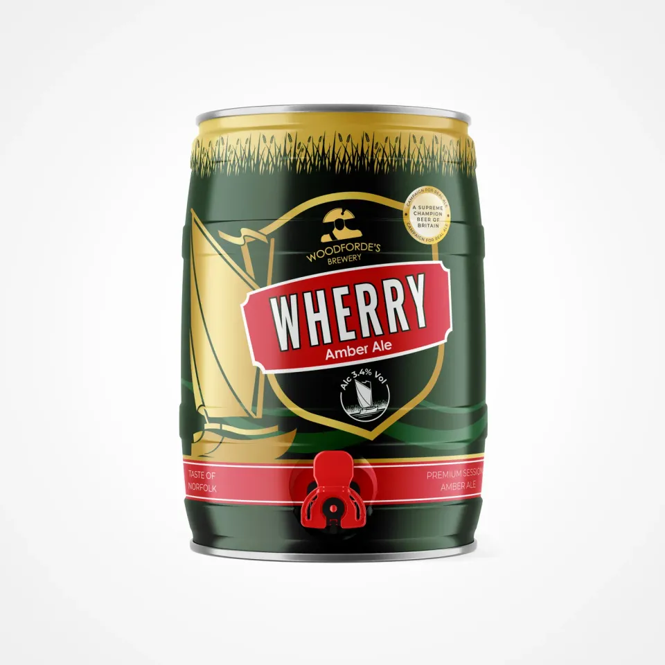 Woodforde's Wherry fustino birra amber ale 5L 3,8%