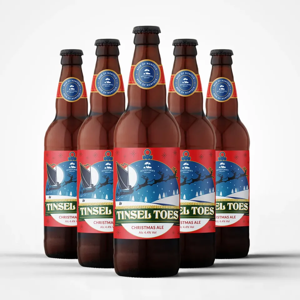 Woodforde's Tinsel Toes birra ruby ale 8x500ml natalizia