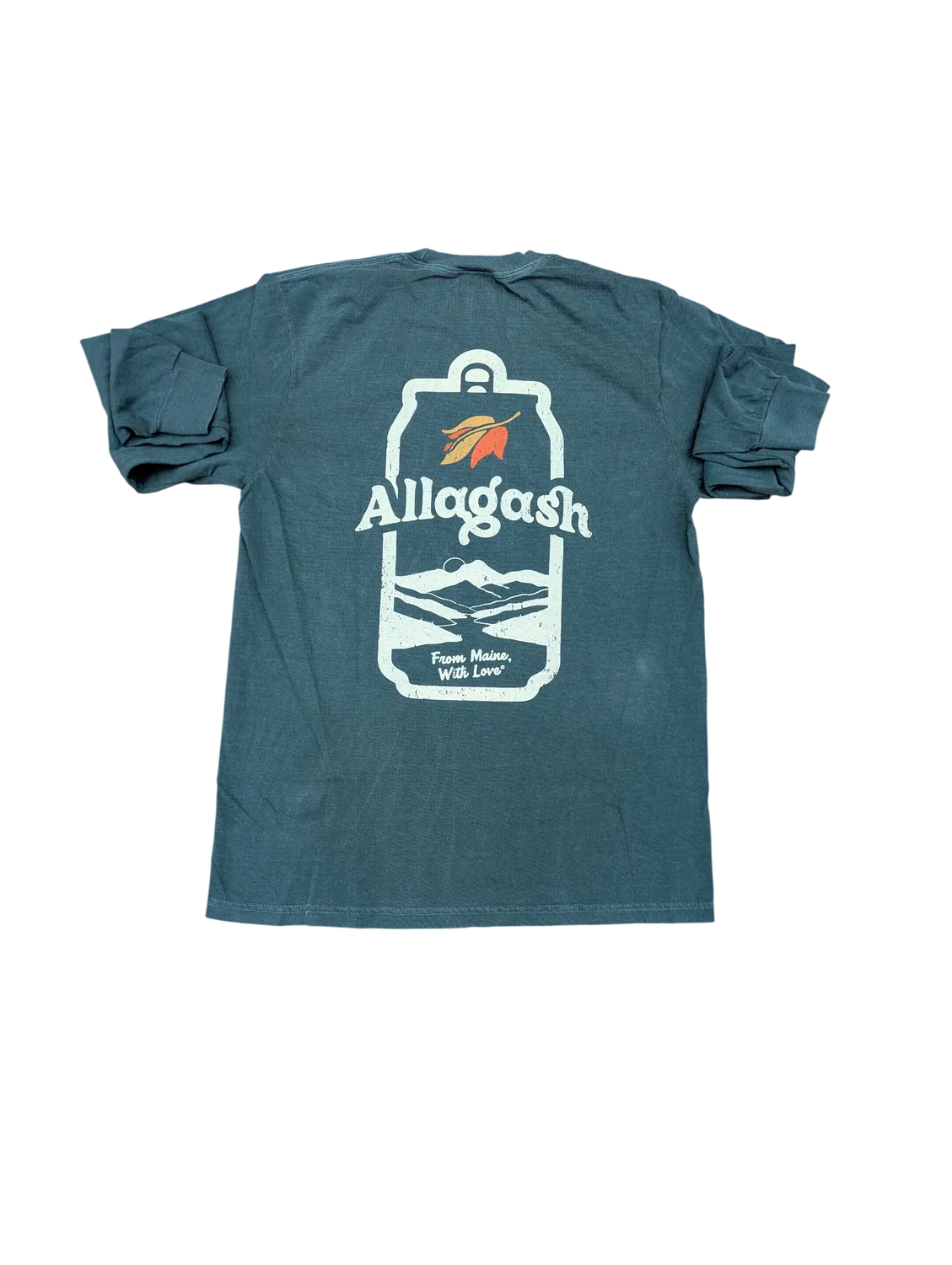 Allagash Retro Long Sleeve maglia blu spruce