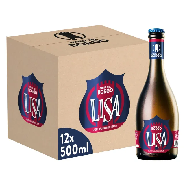 Birra del Borgo Lisa Birra Lager 12x50cl non filtrata