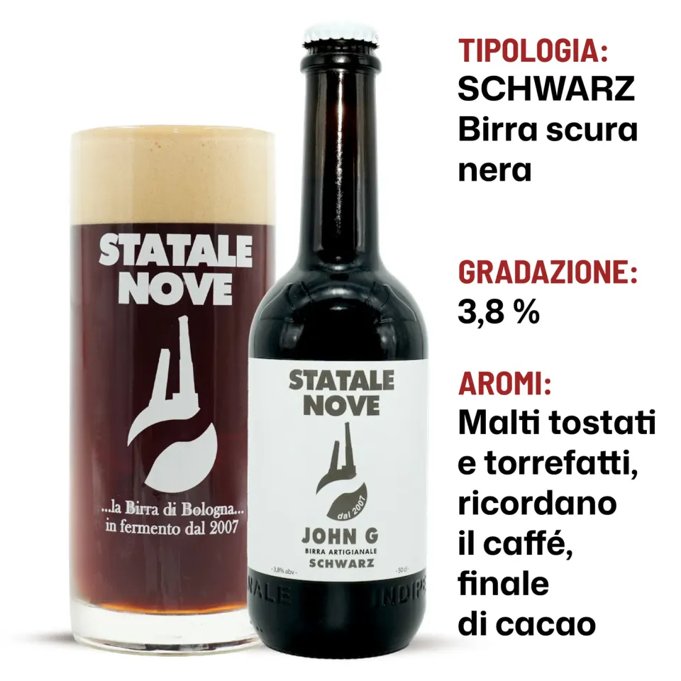 StataleNove John G. birra scura 50 cl caffè