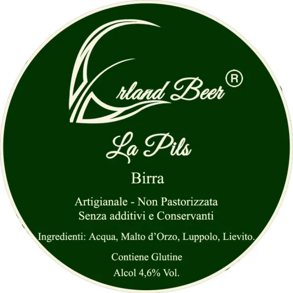 Erland Beer La Pils birra 4 bottiglie 75 cl cassetta legno