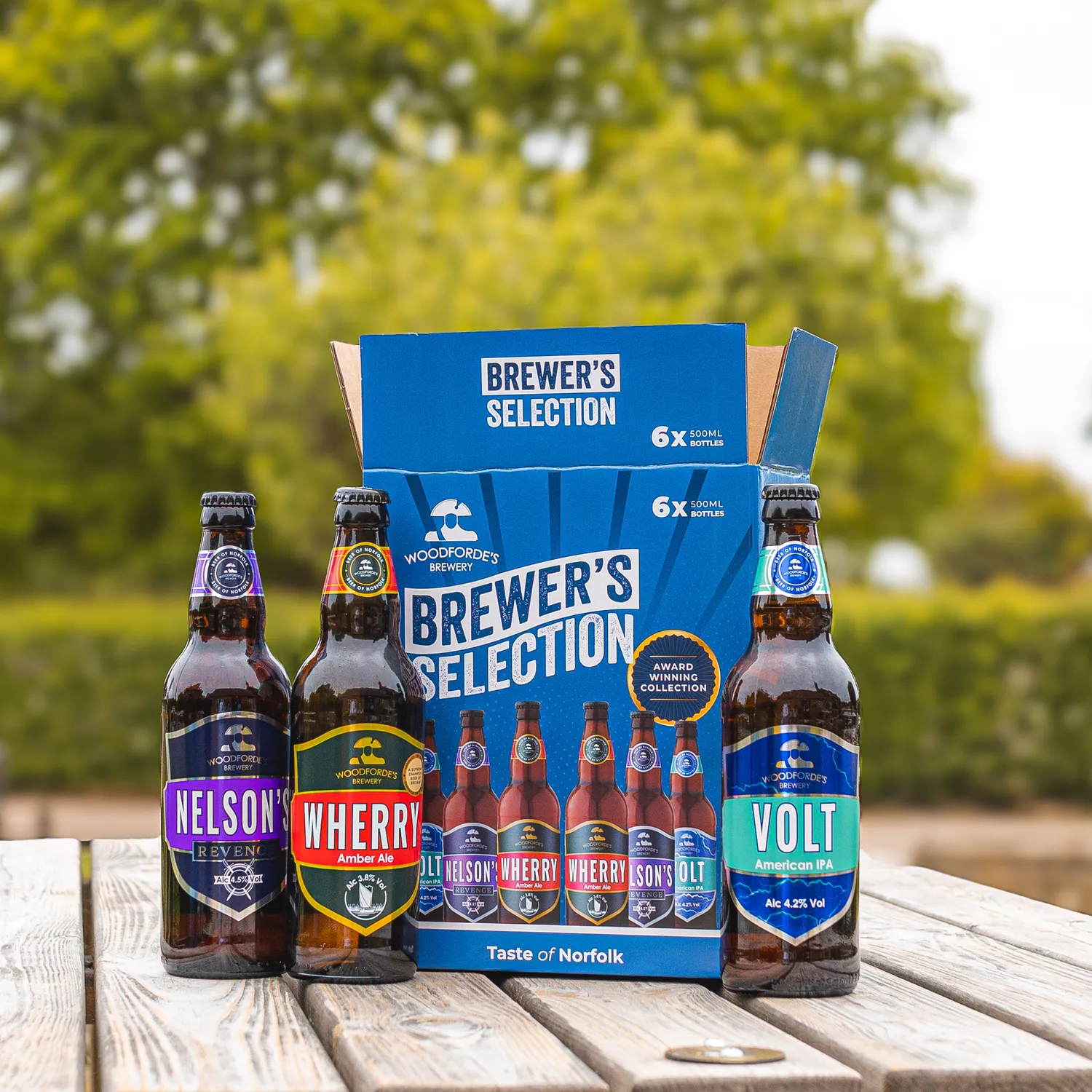 Woodforde's Brewer's Selection pack 6x500ml misto