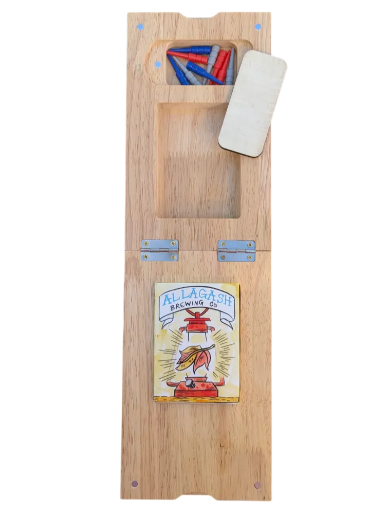 Allagash Cribbage Board gioco da tavolo in legno