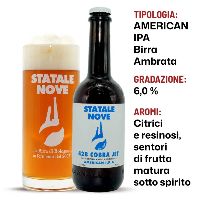 StataleNove 428 Cobra Jet Birra Ambrata 50 cl Amber Ale