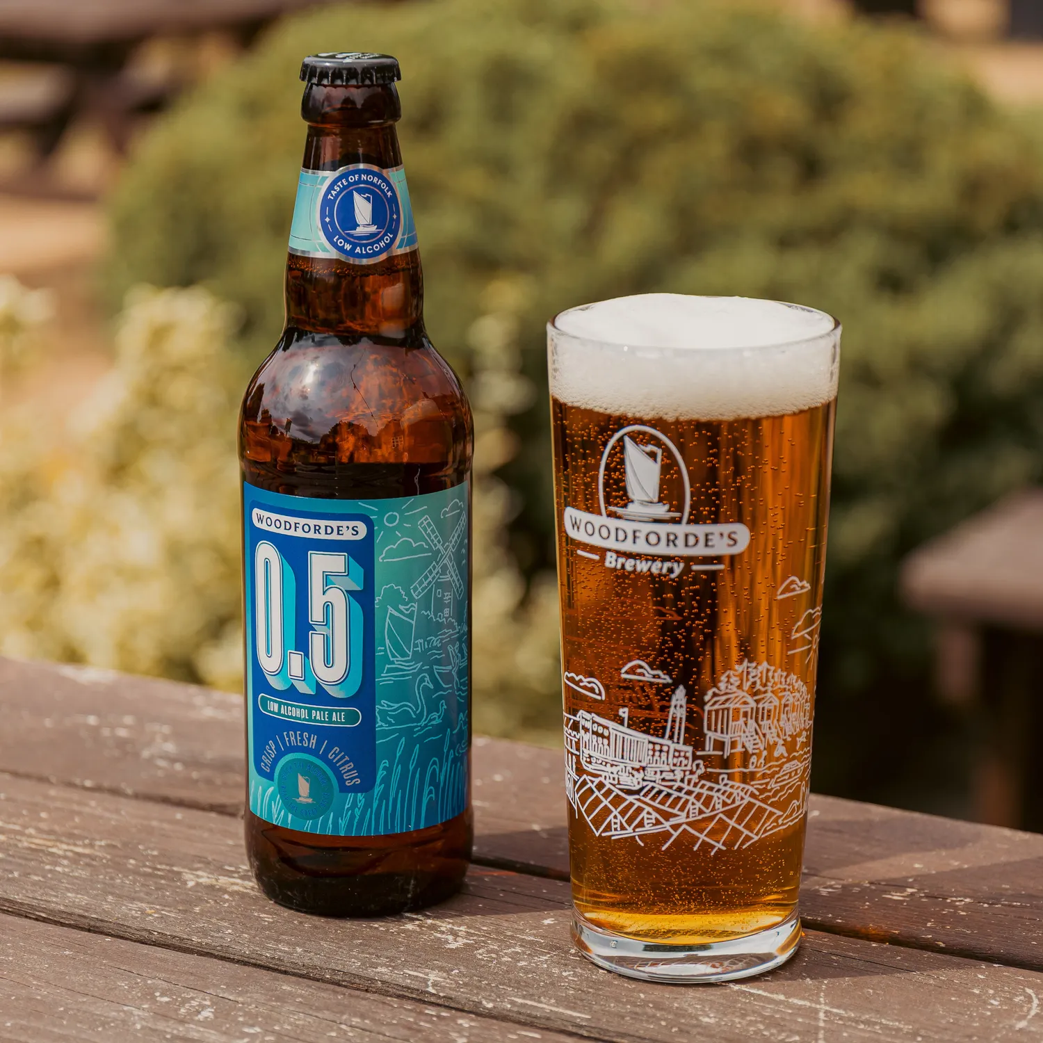 Woodforde's 0.5 birra pale ale 0,5% agrumata