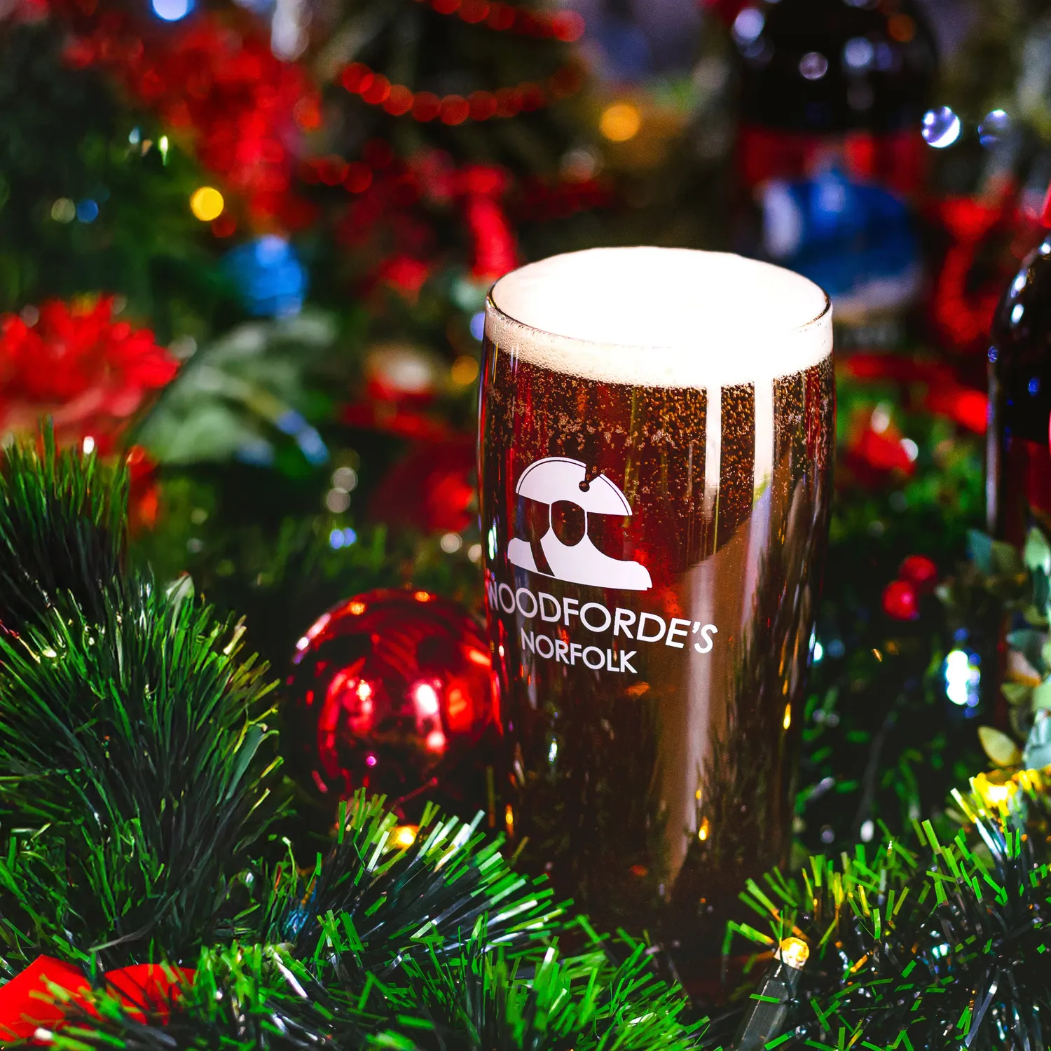Woodforde's Tinsel Toes fustino ruby ale Natale 5L