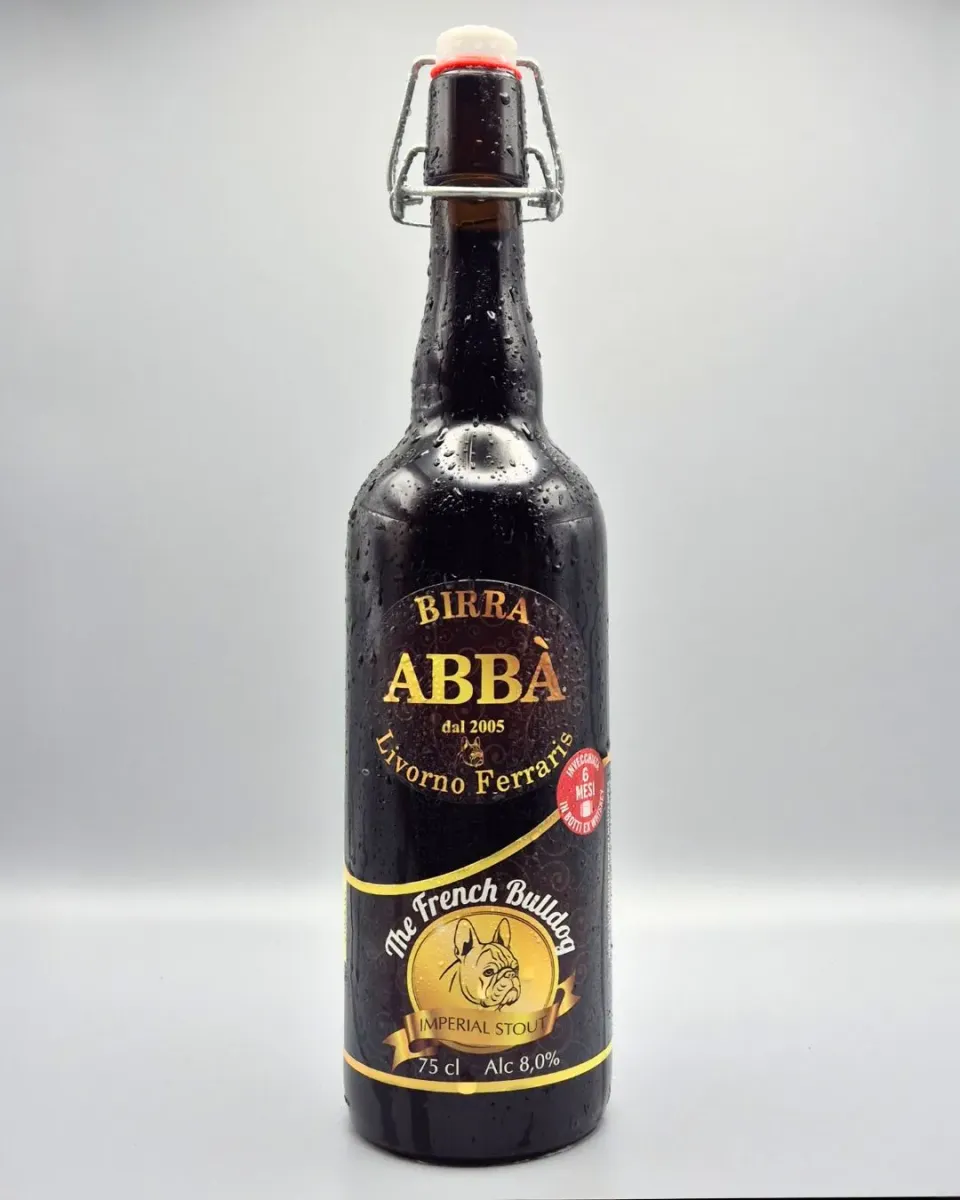 Birra Abba French Bulldog Birra Whisky 75cl torbata