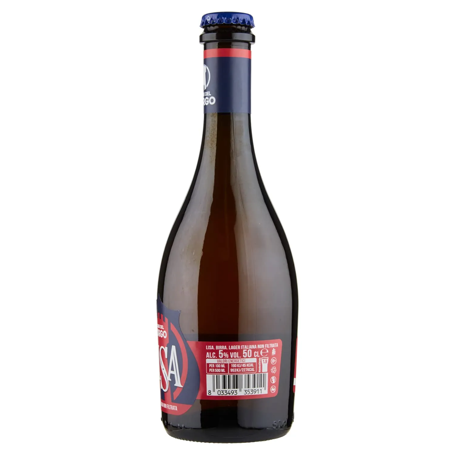 Birra del Borgo Lisa Birra Lager 12x50cl non filtrata