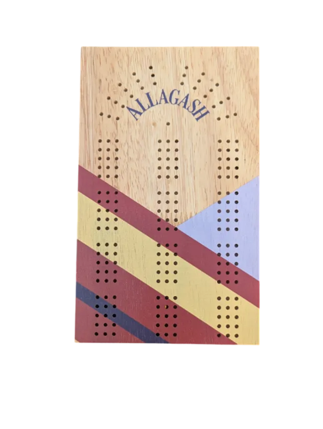 Allagash Cribbage Board gioco da tavolo in legno