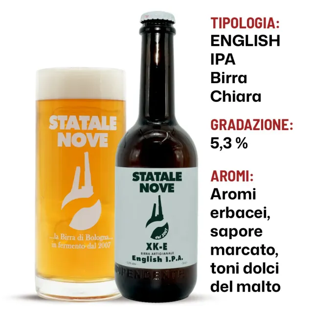 StataleNove XK-E Birra Chiara 50 cl English IPA