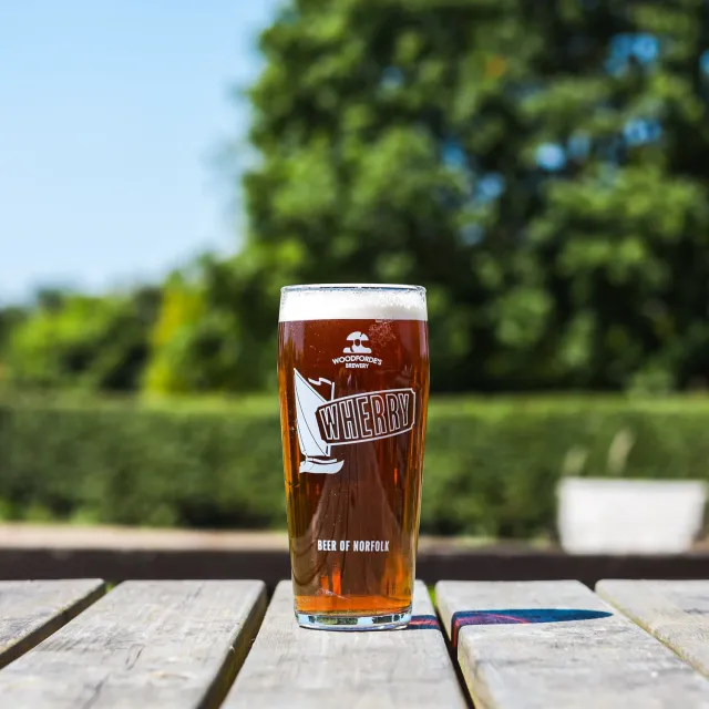 Woodforde's Wherry bicchiere pinta billy
