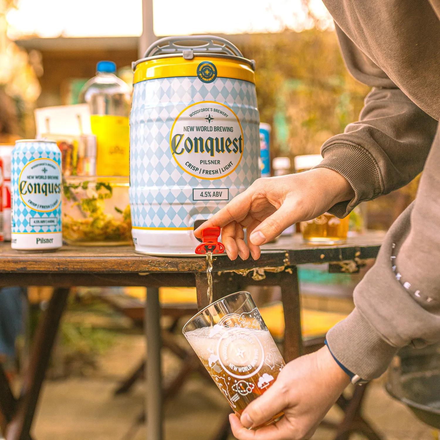 Woodforde's Conquest Pilsner 4,5% mini keg 5L lager