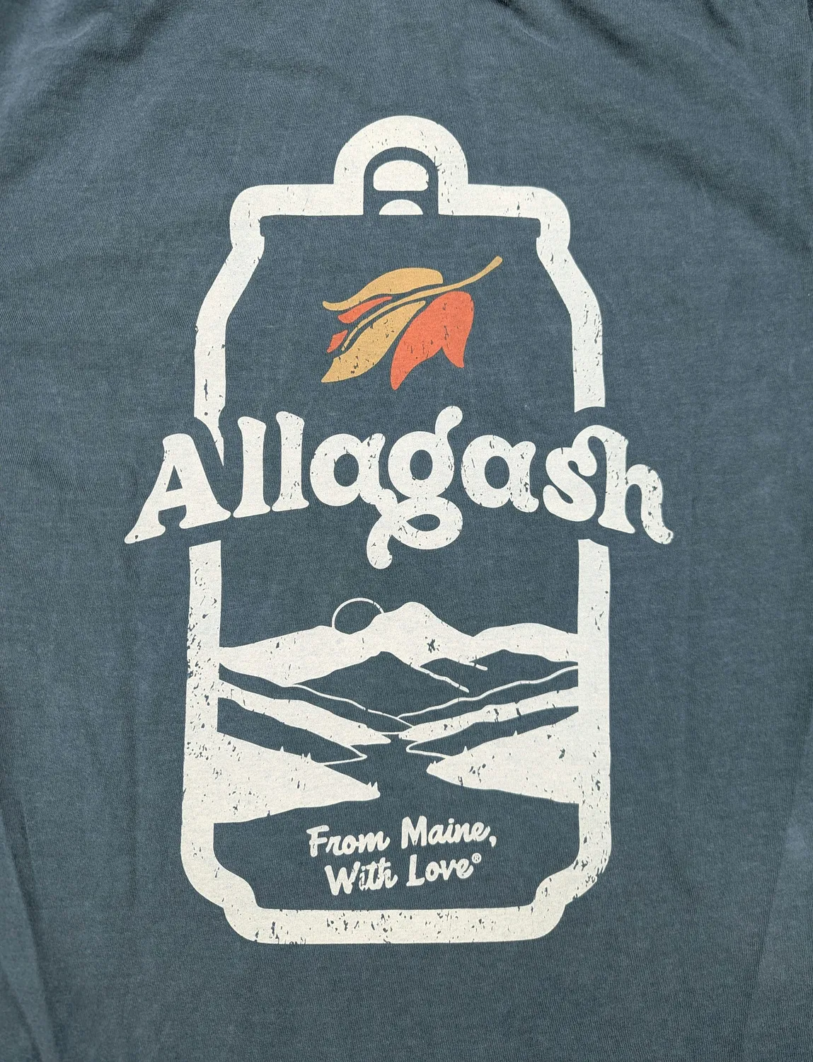 Allagash Retro Long Sleeve maglia blu spruce