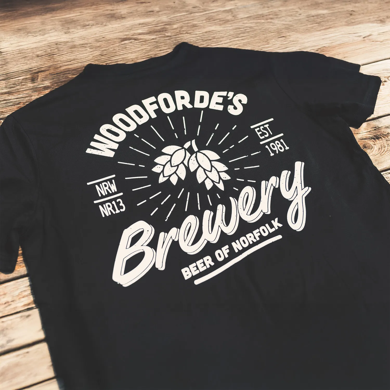 Woodforde's Hop T-shirt maglietta cotone bio unisex
