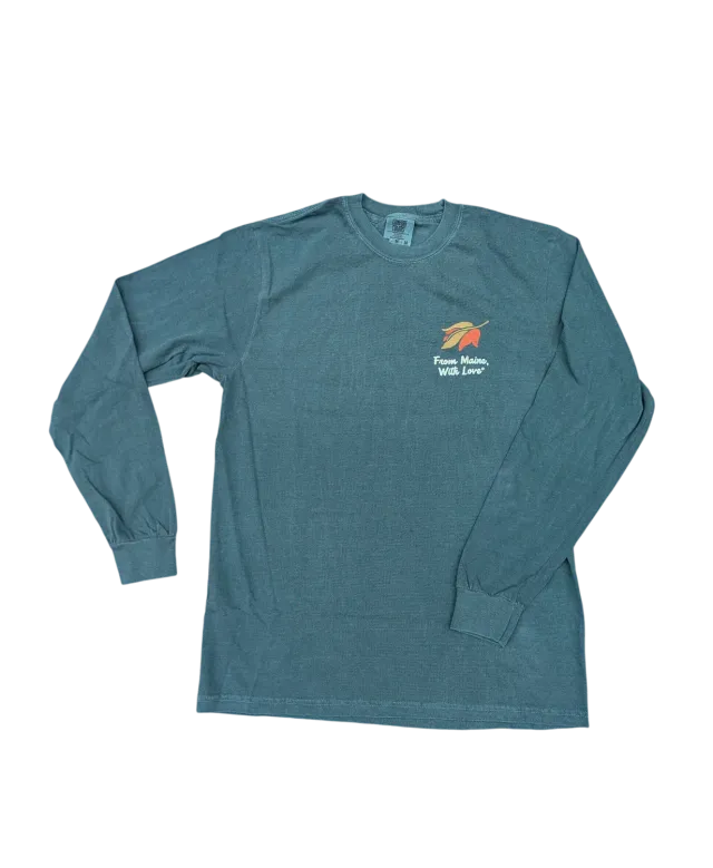 Allagash Retro Long Sleeve maglia blu spruce
