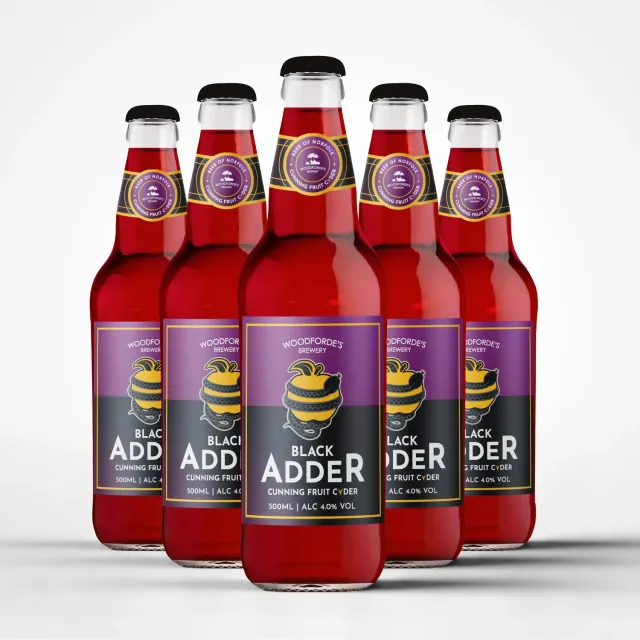 Woodforde's Black Adder sidro 8x500ml frutti scuri