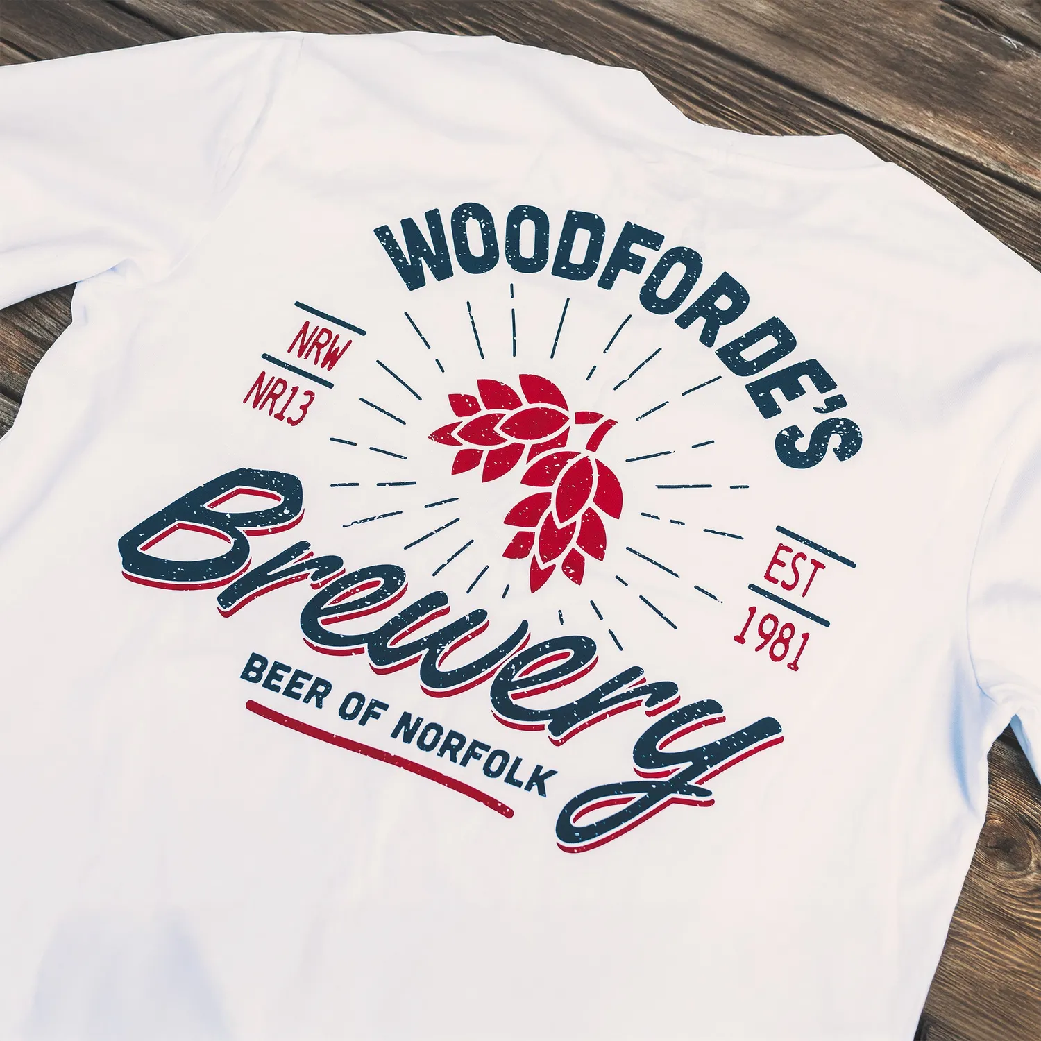Woodforde's Hop T-shirt maglietta cotone bio unisex