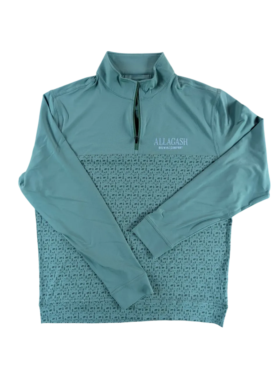 Allagash Quarter Zip felpa mezza zip cotone