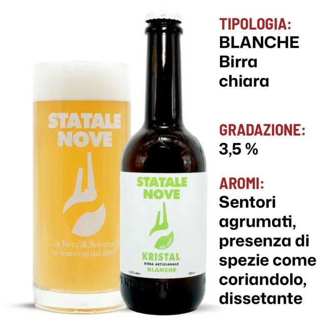 StataleNove Kristal birra chiara 50 cl Blanche