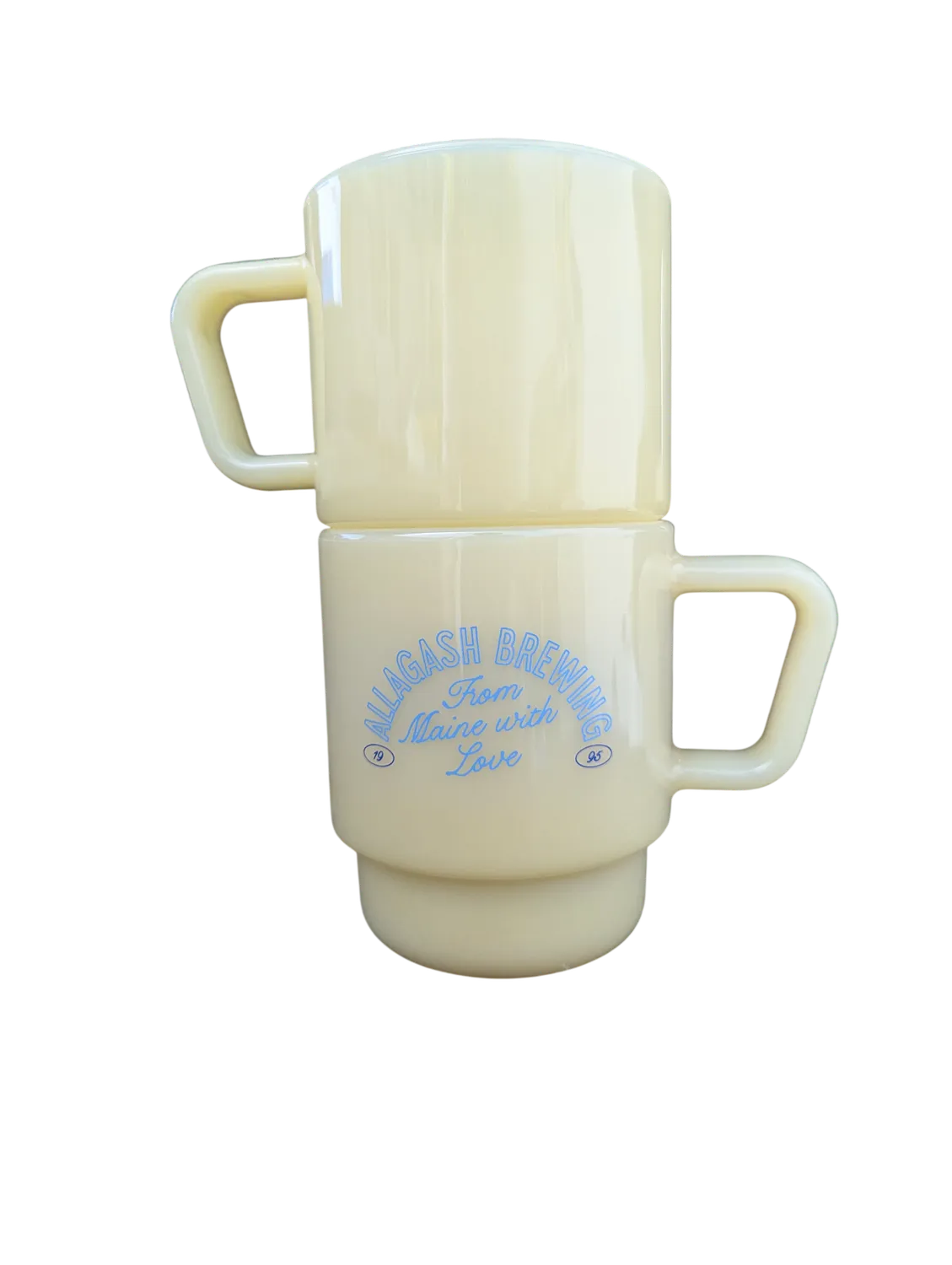 Allagash Created Co. Milk Glass mug vetro bianco
