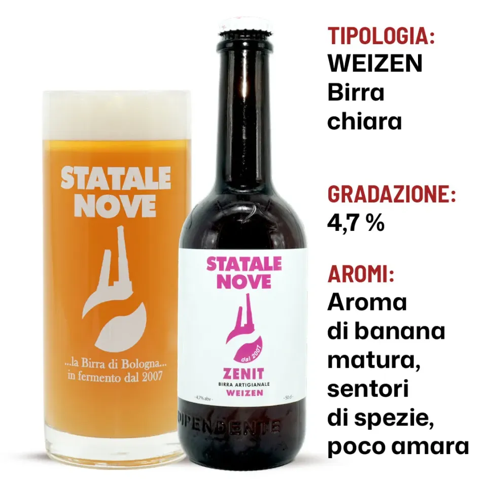 StataleNove Zenit Birra Chiara 50 cl Weizen