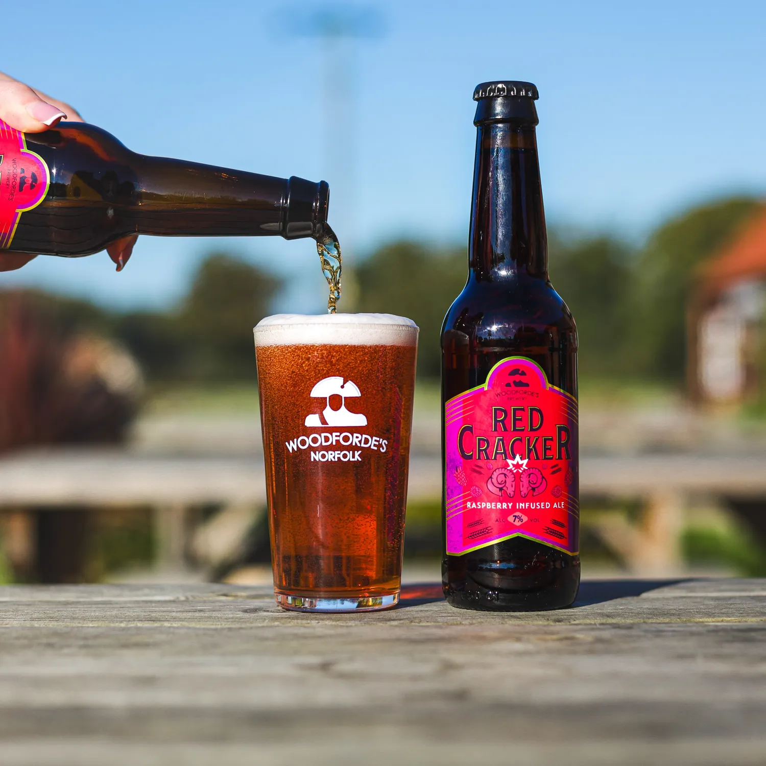 Woodforde's Redcracker Ale lampone 12 lattine 33 cl 7%