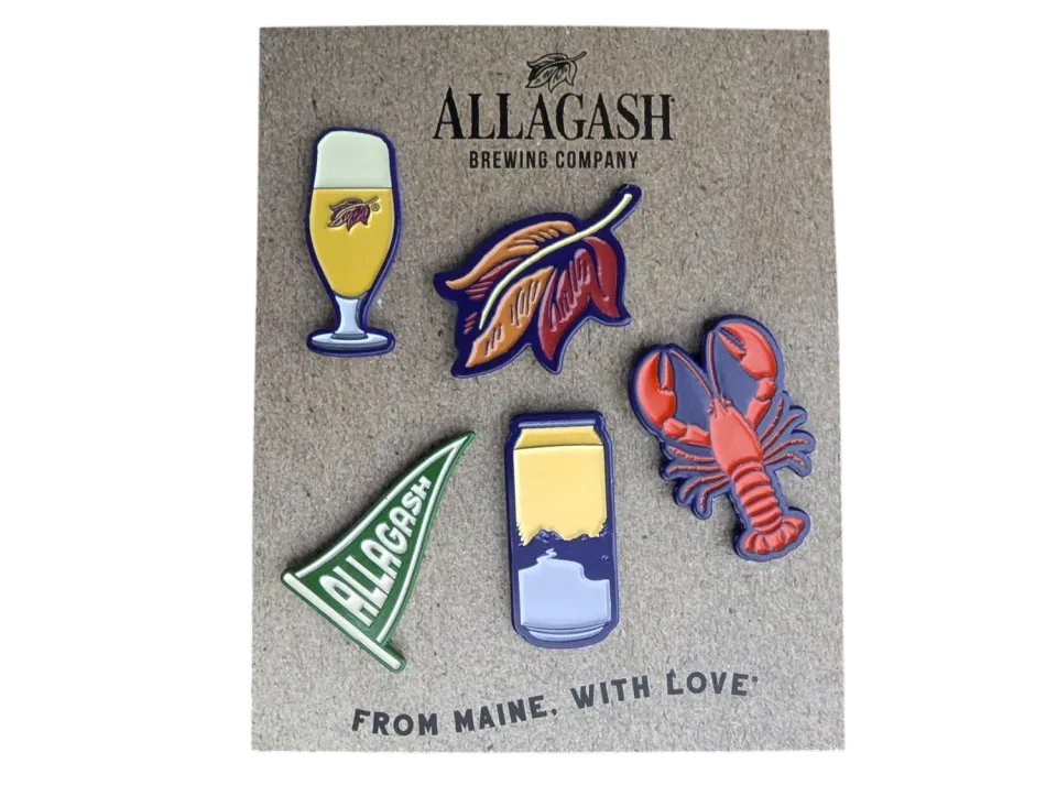 Allagash Enamel Pin Pack spille smaltate birra