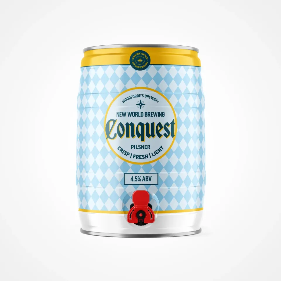 Woodforde's Conquest Pilsner 4,5% mini keg 5L lager