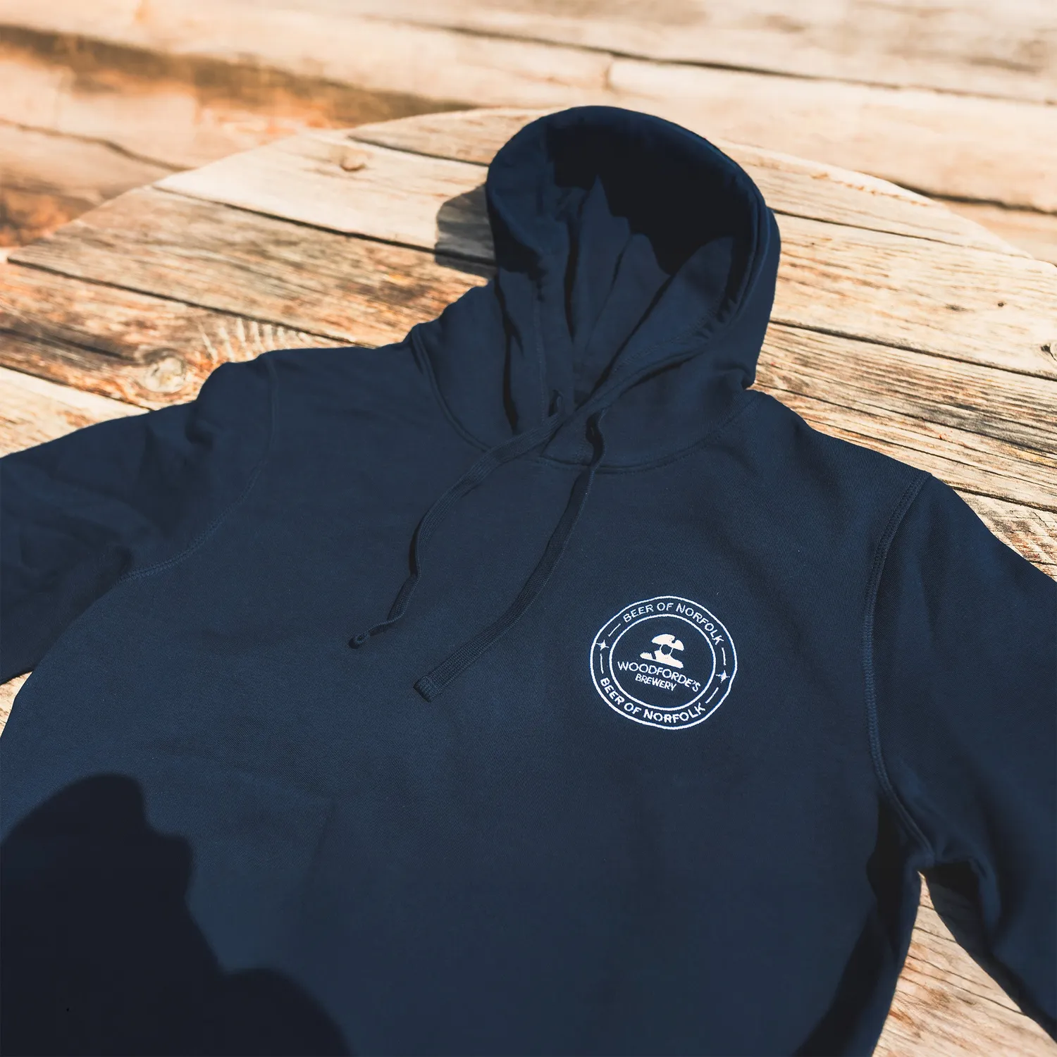 Woodforde's Brewery felpa cotone bio nera unisex