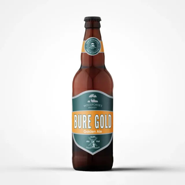 Woodforde's Bure Gold bottiglia birra golden ale 4,3%