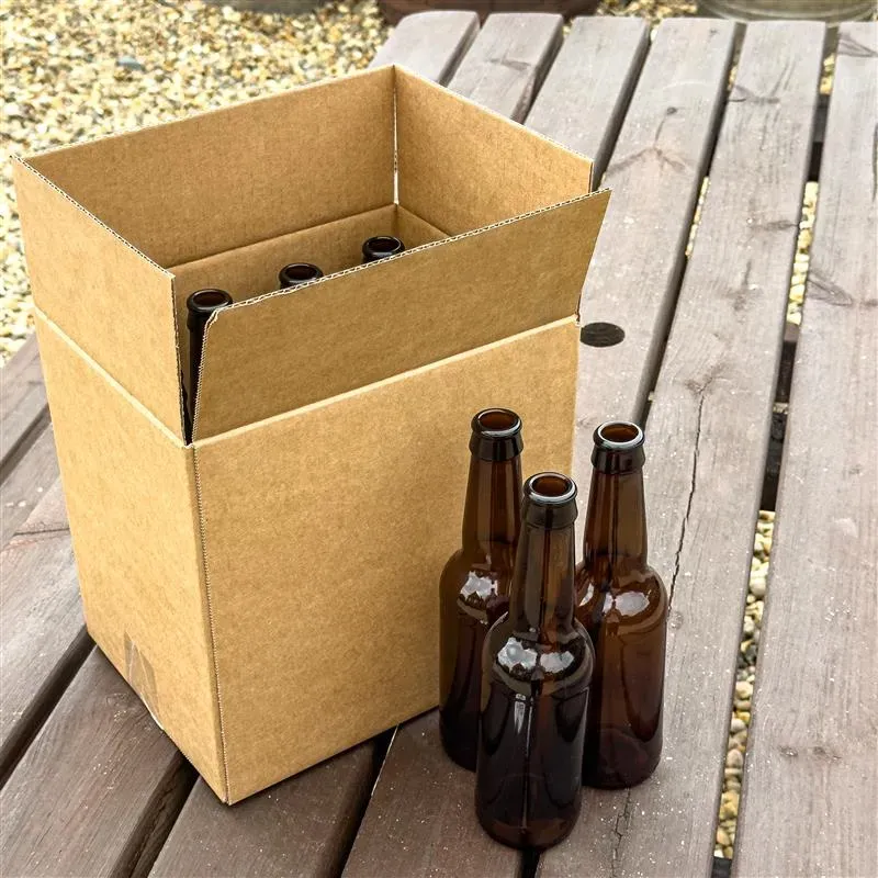 Woodforde's bottiglie vetro ambra 330ml 12 pezzi homebrew