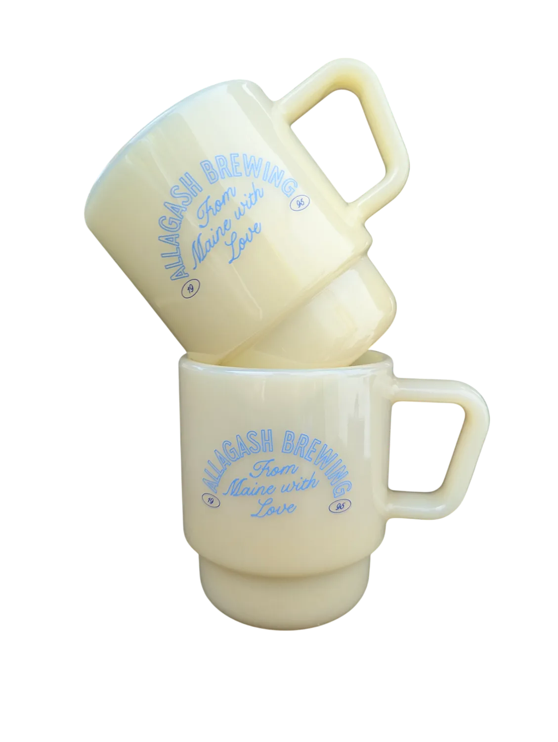 Allagash Created Co. Milk Glass mug vetro bianco