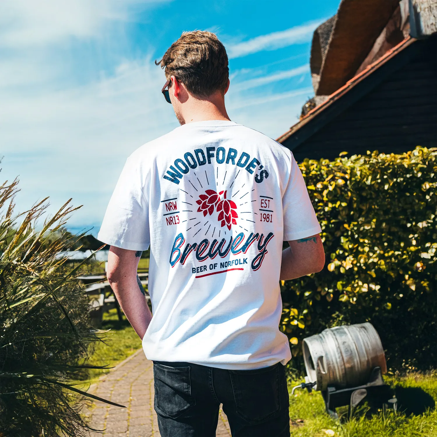 Woodforde's Hop T-shirt maglietta cotone bio unisex