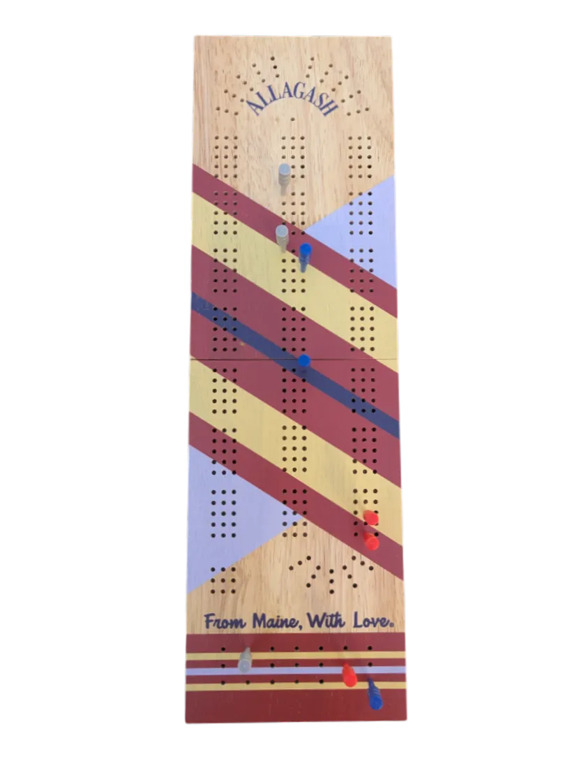 Allagash Cribbage Board gioco da tavolo in legno