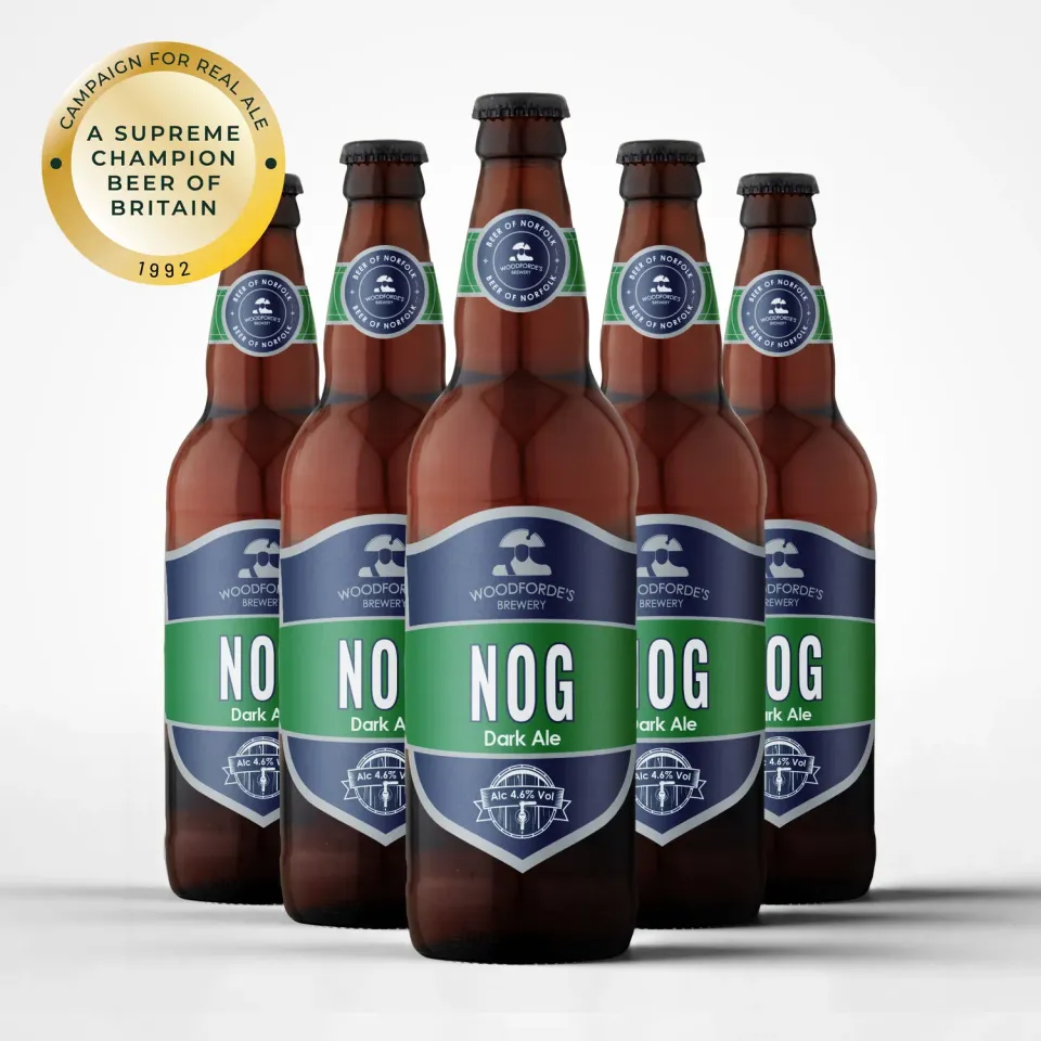 Woodforde's Nog Dark Ale birra scura 8x500ml