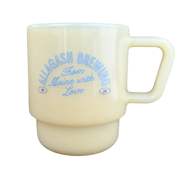 Allagash Created Co. Milk Glass mug vetro bianco