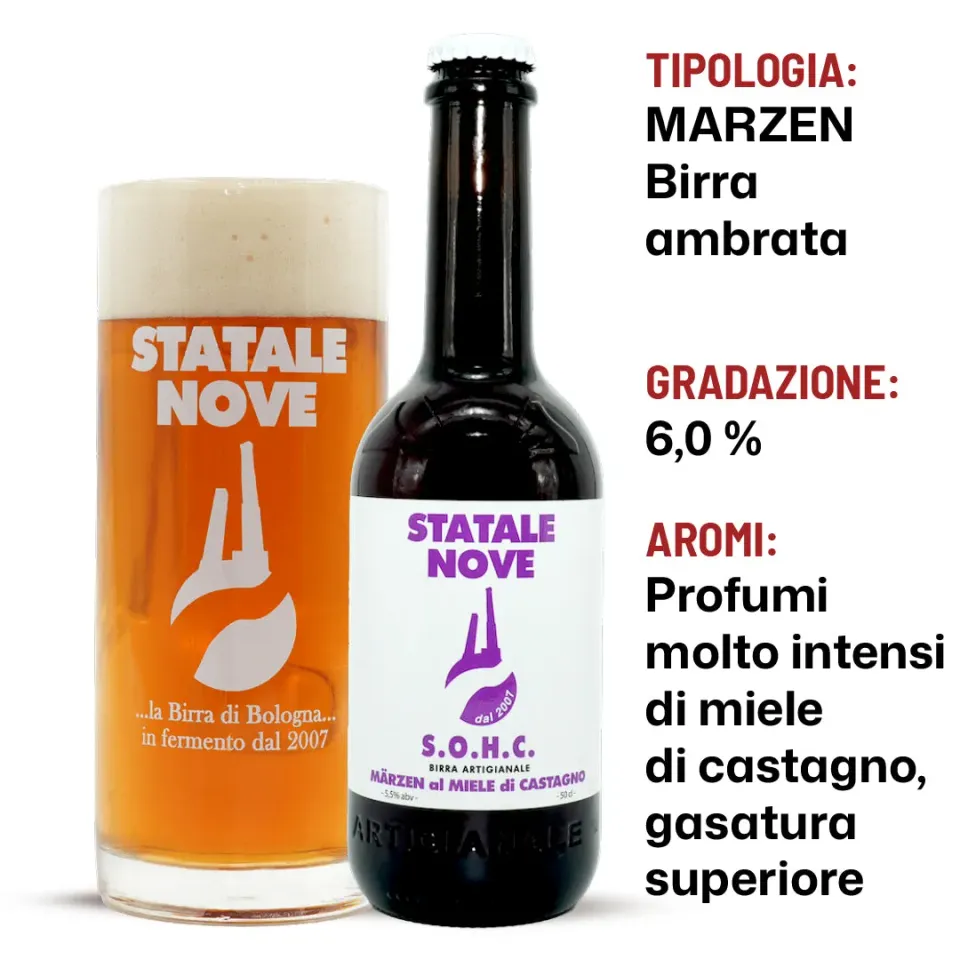 StataleNove S.O.H.C. Birra Ambrata 50 cl Märzen